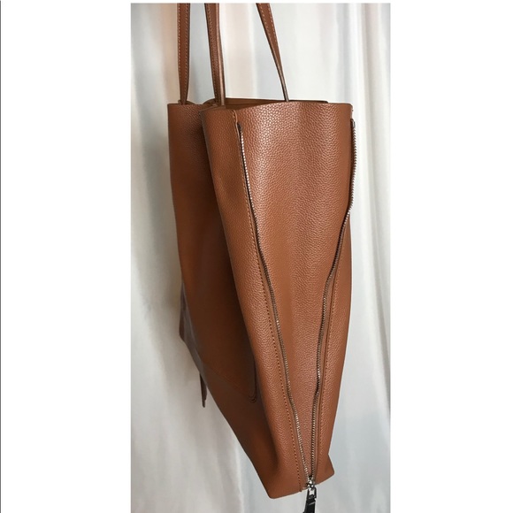 Urban Expressions Olympia Brown Vegan Leather Tote Bag - Picture 5 of 10